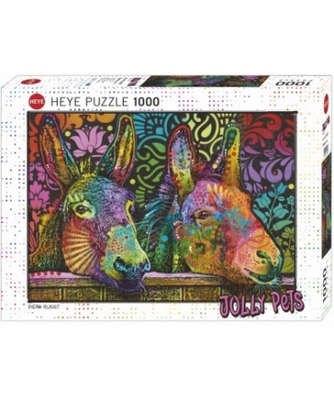 Puzzle 1000p Jolly Pets Donkey Love Heye