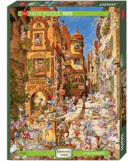 Puzzle 1000p Romantic Town By Day Heye