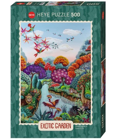 Puzzle 2000p Exotic Garden Wildlife Paradise Heye