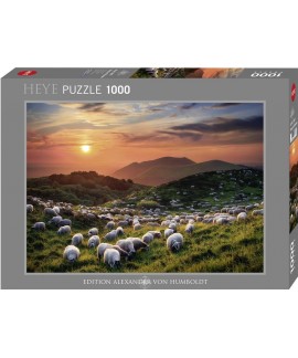 Puzzle 1000p Sheep and Volcanoes Heye