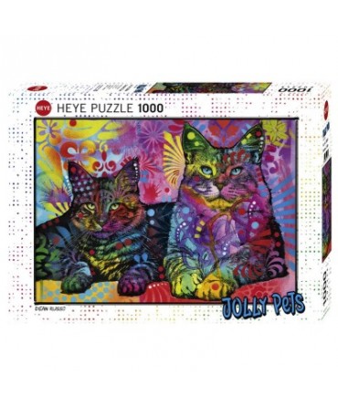 Puzzle 1000p Jolly Pets Devoted 2 Cats Heye
