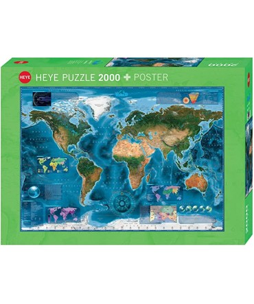 Puzzle 2000p Map Art Satellite Map Heye