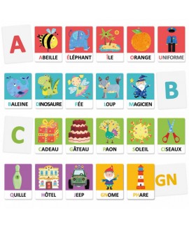 Flashcards Alphabet Tactile et  Phonetique Montessori