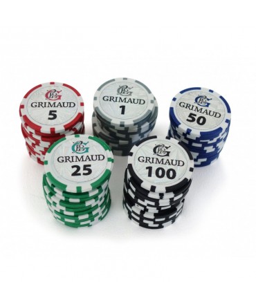 Poker Malette Grimaud 300 Jetons 11,5gr