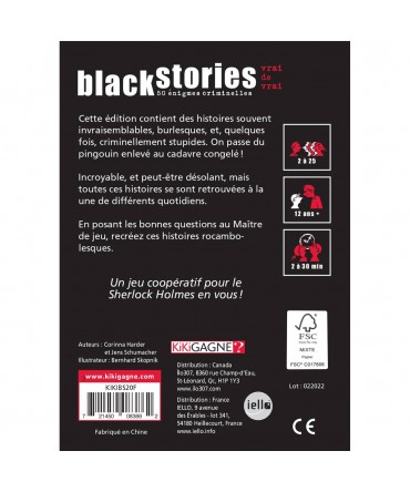 Black Stories - Vrai de Vrai !