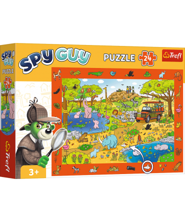 Puzzle d'Observation Spy Guy Safari 24 Pcs